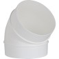 Tube coude rond DN 125, 45° , blanc