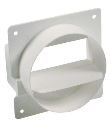 Clapet de retenue tuyaux plat 125 mm, blanc