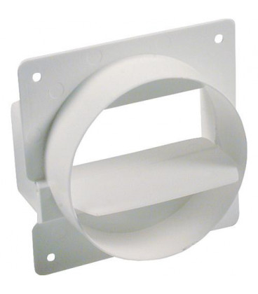 Clapet de retenue tuyaux plat 100 mm, blanc