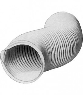 Tuyau flexible plastique pour hotte aspirante DN 127, gris 6 metres