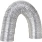 Tube flexible aluminium NW160 Longueur 10m, avec insert cable