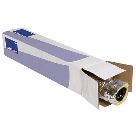 Tube aération flexible isolé Compact, en plastique 12 m en carton, d : 80 mm