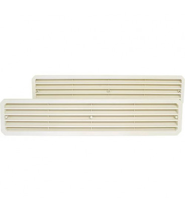 Grille d aeration de porte TGW Paquet SB blanc Dim 452 x 92 mm