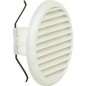 Grille d'aération ronde LGK 150 dim ext 185 mm / Diamètre nominal 125-160 /plastique blanc