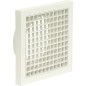 Grille d'aeration L-G 150 avec embout de raccord DN 150 Blanc