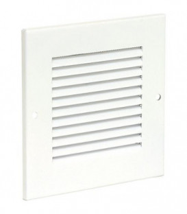 Grille de protection intemperies marron laquee H/l : 138 x 238 mm metal avec protect anti-insectes et fixation