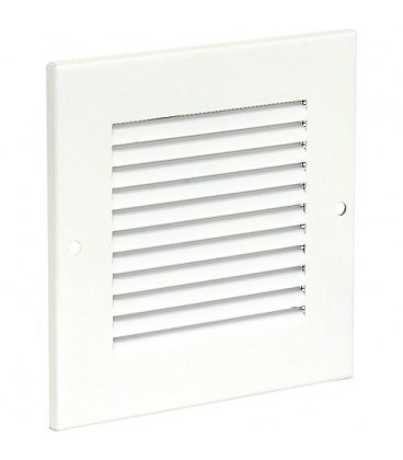 Grille de protection intemperies marron laquee H/l : 138 x 238 mm metal avec protect anti-insectes et fixation