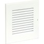 Grille de protection intemperies marron laquee H/l : 138 x 238 mm metal avec protect anti-insectes et fixation