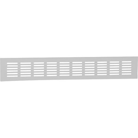 Grille d aeration LG 400/100 Dim : 400 x 100 mm aluminium mat anodise