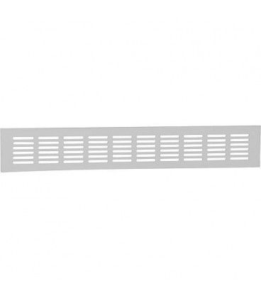 Grille d aeration LG 400/60 Dim : 400 x 60 mm aluminium mat anodise