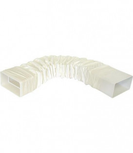 Coude de canal plat FLBF 100 flexible 110 x 55 mm plastique blanc