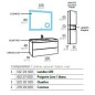 Meuble de salle de bain Landes 100.2