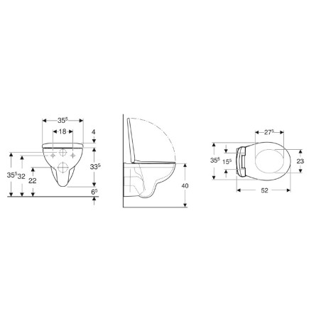 Pack WC suspendu Prima Rimfree plus