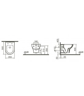 Pack cuvette suspendue 