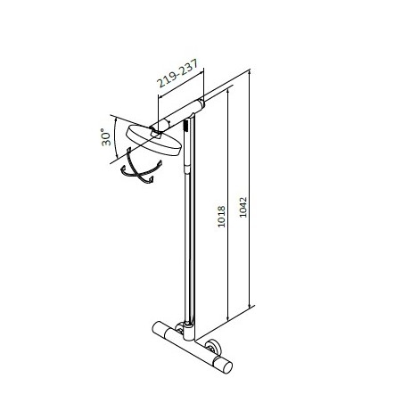 Thermostatique douche avec colonne Gyro Chromé