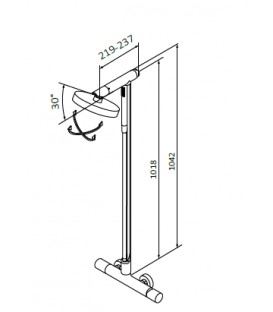 Thermostatique douche avec colonne Noir