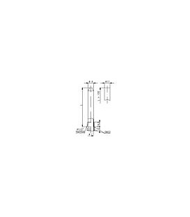 Doigt de gant Alre THK-2-120 laiton nickele, L:120mm DN15