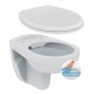 Pack WC suspendu VB sans bride - abattant standard