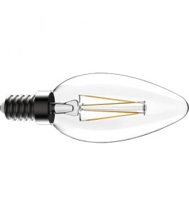 Ampoule LED bougie Filament clair, 4,5W, E14, 470lm, 2700K