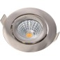 spot encastre LED, nickel 230V, 7W, 350lm, 2000-2700K