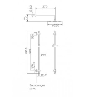 ENSEMBLE DE DOUCHE ENCASTRÉ BORNEO