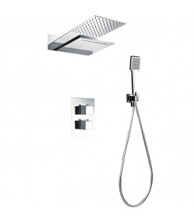 ENSEMBLE DE DOUCHE THERMOSTATIQUE ENCASTRÉ RODAS CHROME