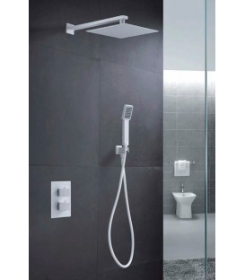 ENSEMBLE DOUCHE THERMOSTATIQUE ENCASTRÉ CIES BLANC MAT