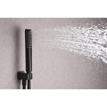 ENSEMBLE DE DOUCHE ENCASTRÉ FEROE NOIR MAT