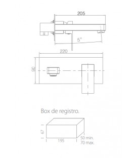 MONOCOMMANDE ENCASTRÉ CARRÉ LAVABO SUIZA NOIR MAT