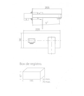 MONOCOMMANDE ENCASTRÉ CARRÉ LAVABO SUIZA BLANC MAT