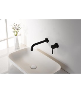 MONOCOMMANDE LAVABO ENCASTRÉ ETNA NOIR MAT