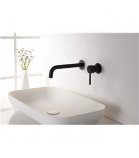 MONOCOMMANDE LAVABO ENCASTRÉ ETNA NOIR MAT