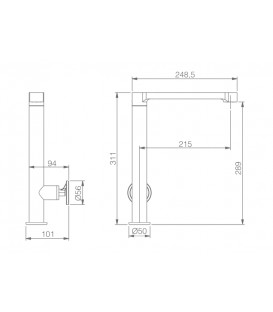 ROBINETTERIE CUISINE OLIMPO CHROME