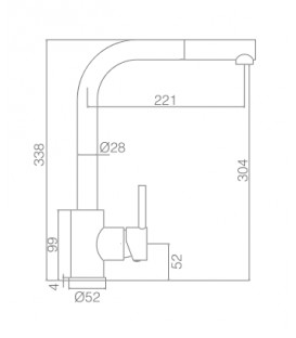 ROBINNETERIE CUISINE MALTA BLANC MAT