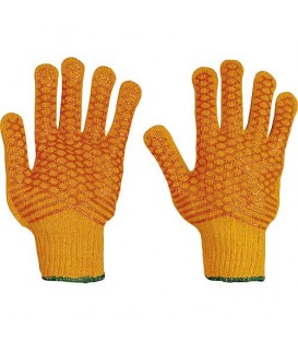 Gants de travail Criss-Cross avec dessin gauffre en PVC Taille standard