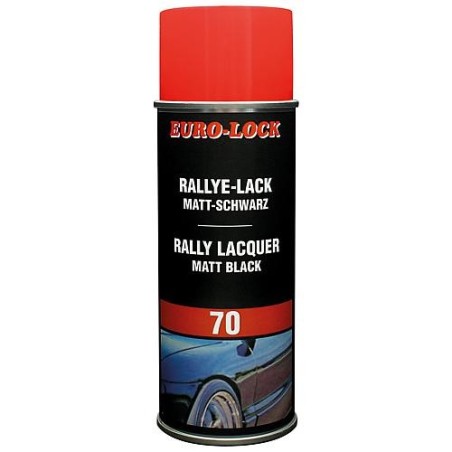 Peinture noire mat Rallye EURO LOCK LOS 70 spray a pulvériser 400ml