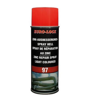 Spray de réparation zinc, clair, EURO LOCK LOS 97 spray a pulvériser 400ml