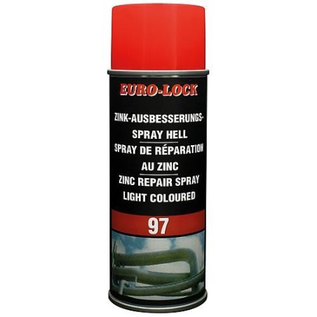 Spray de réparation zinc, clair, EURO LOCK LOS 97 spray a pulvériser 400ml