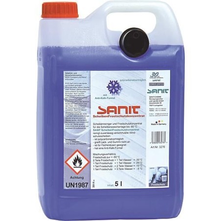 SANIT Concentré protection anti-gel pare-brise, jusqu'à -60°C, bidon 5L