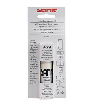 SANIT Crayon de réparation vernis blanc pur