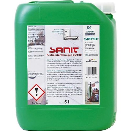 SANIT Nettoyant sanitaire DU100 bidon 5L