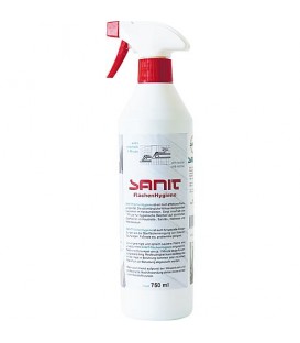 SANIT Nettoyant d'hygiène pour surfaces, carton à 20 bouteilles de 100ml chacune