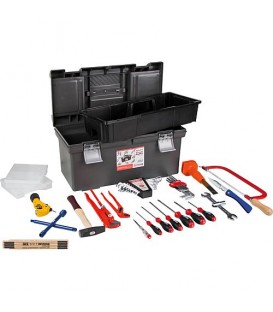 Caisse a outils "Azubi" *BG* Kit de marques multi-composants malette profi. plastique