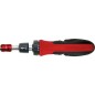 Tournevis-cliquet GEDORE red 1/4" avec lame télescopique