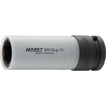 Douille impact HAZET 1/2", 6 pans, 19, L: 85mm avec chemise