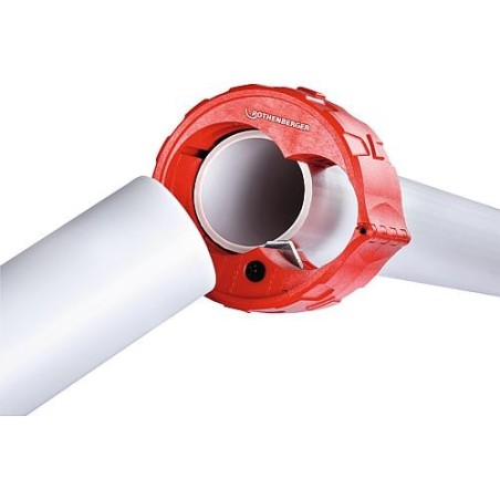 Coupe-tube ROCU Plastic Pro 32+40mm pour tube en plastique en PE, PP et PVC