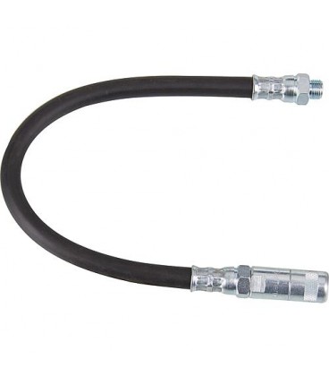 Tuyau métallique flexible HP 1000 bars avec 4 becs a mâchoire hydraulique R 1/8", 300 mm de long