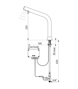 Robinet électronique BINOPTIC