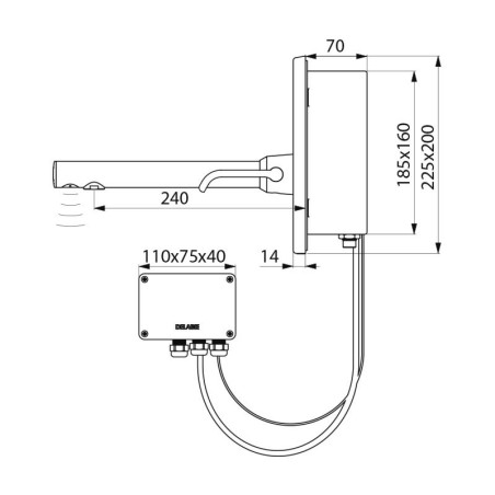 Mitigeur électronique BINOPTIC MIX