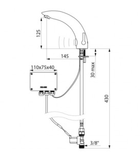 Mitigeur électronique TEMPOMATIC MIX 2